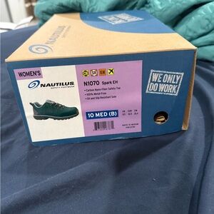 Nautilus Women's Teal Safety Athletic work Shoes N1070